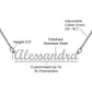 Name Necklace with For You message Box