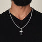 Collar Cruz de Acero con mensaje especial Cuadro mensaje Esposo
