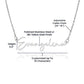 Collar con nombre de guión y cuadro de mensaje de mejor amigo
